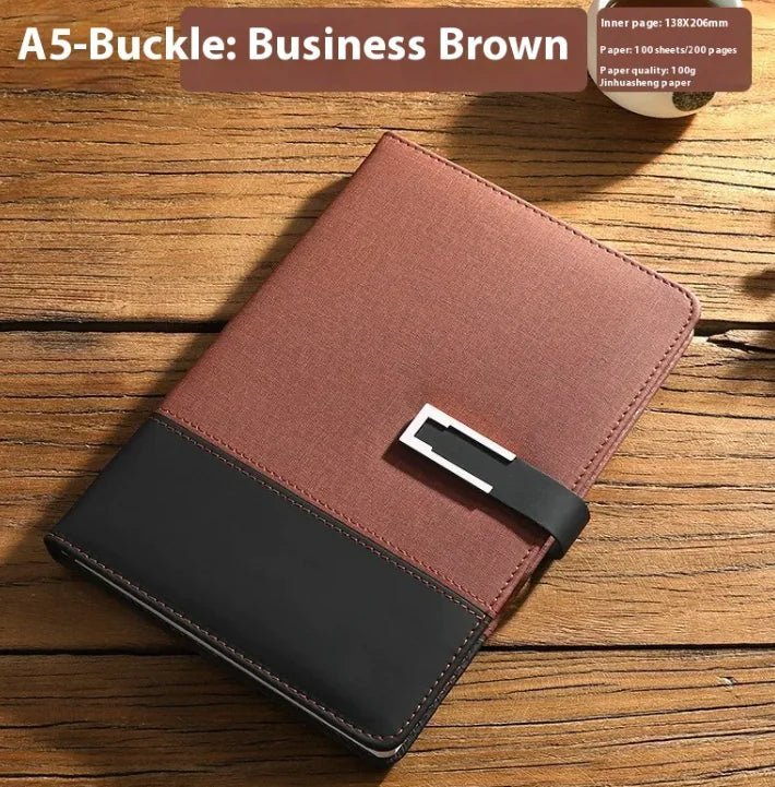 Business Thickening Notebook Soft Leather High-grade Gift Set - Damsona