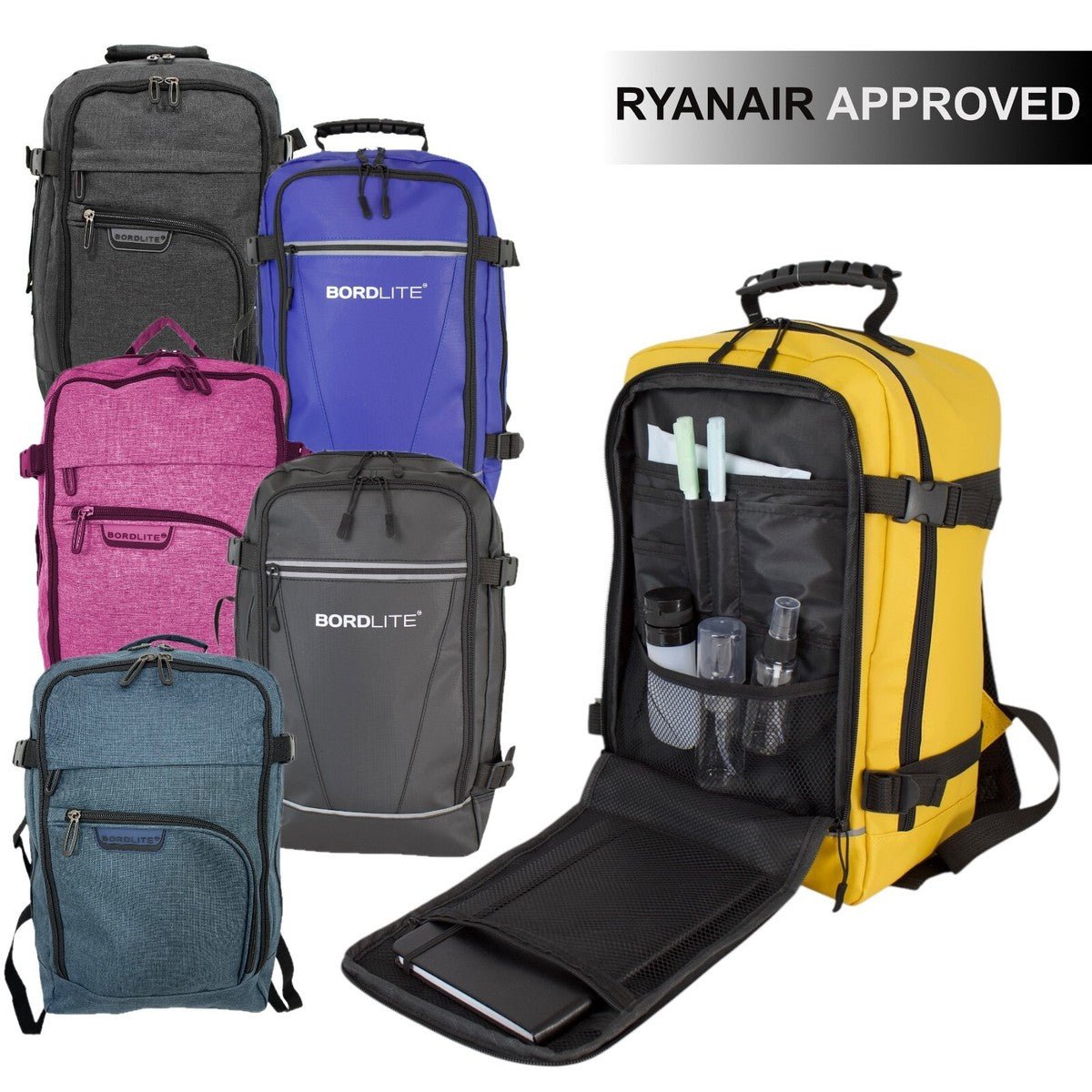 Cabin Underseat Backpack 40×30×20cm — Travel Hand Luggage Rucksack - Damsona