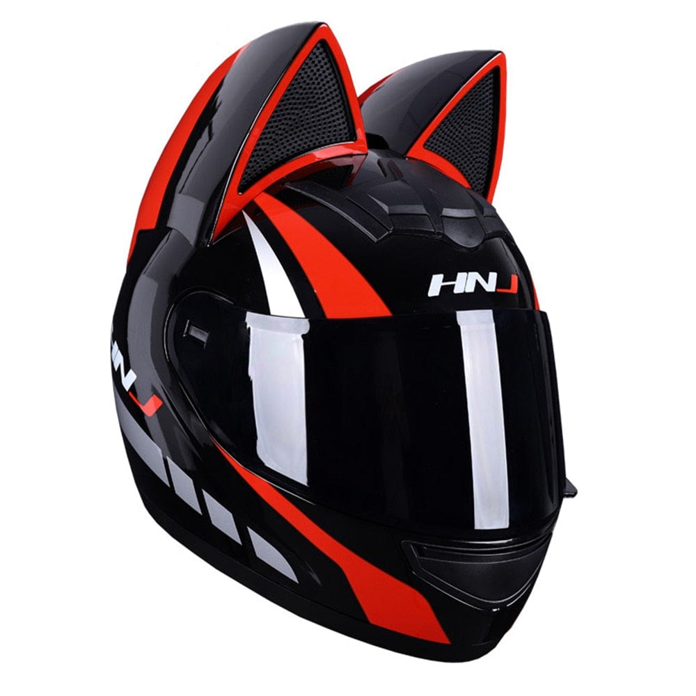 CatEars Detachable Cat-Ear Motorcycle Helmet DOT ECE Certified Limited Edition Full Face Anti-Fog - Damsona