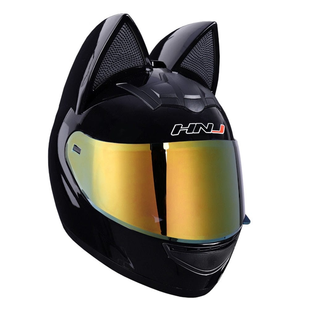 CatEars Detachable Cat-Ear Motorcycle Helmet DOT ECE Certified Limited Edition Full Face Anti-Fog - Damsona