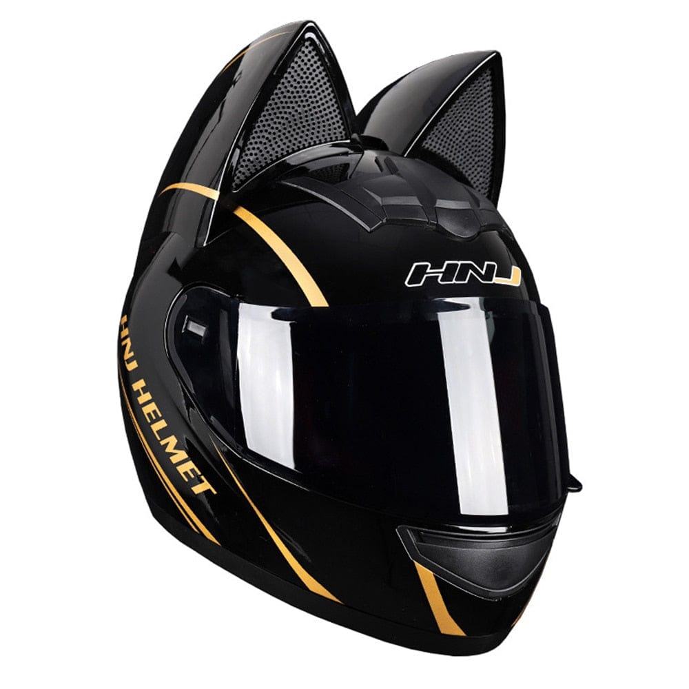 CatEars Detachable Cat-Ear Motorcycle Helmet DOT ECE Certified Limited Edition Full Face Anti-Fog - Damsona