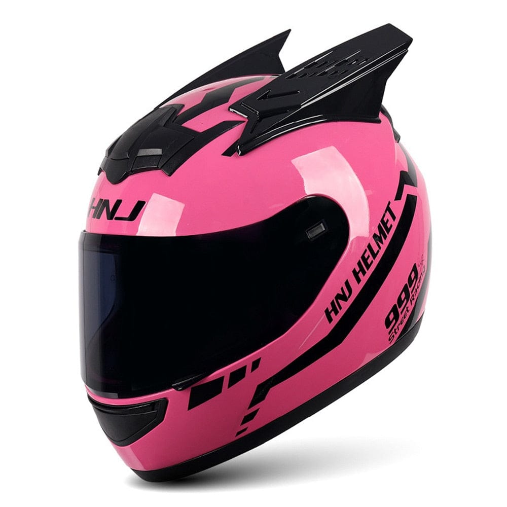 CatEars Detachable Cat-Ear Motorcycle Helmet DOT ECE Certified Limited Edition Full Face Anti-Fog - Damsona
