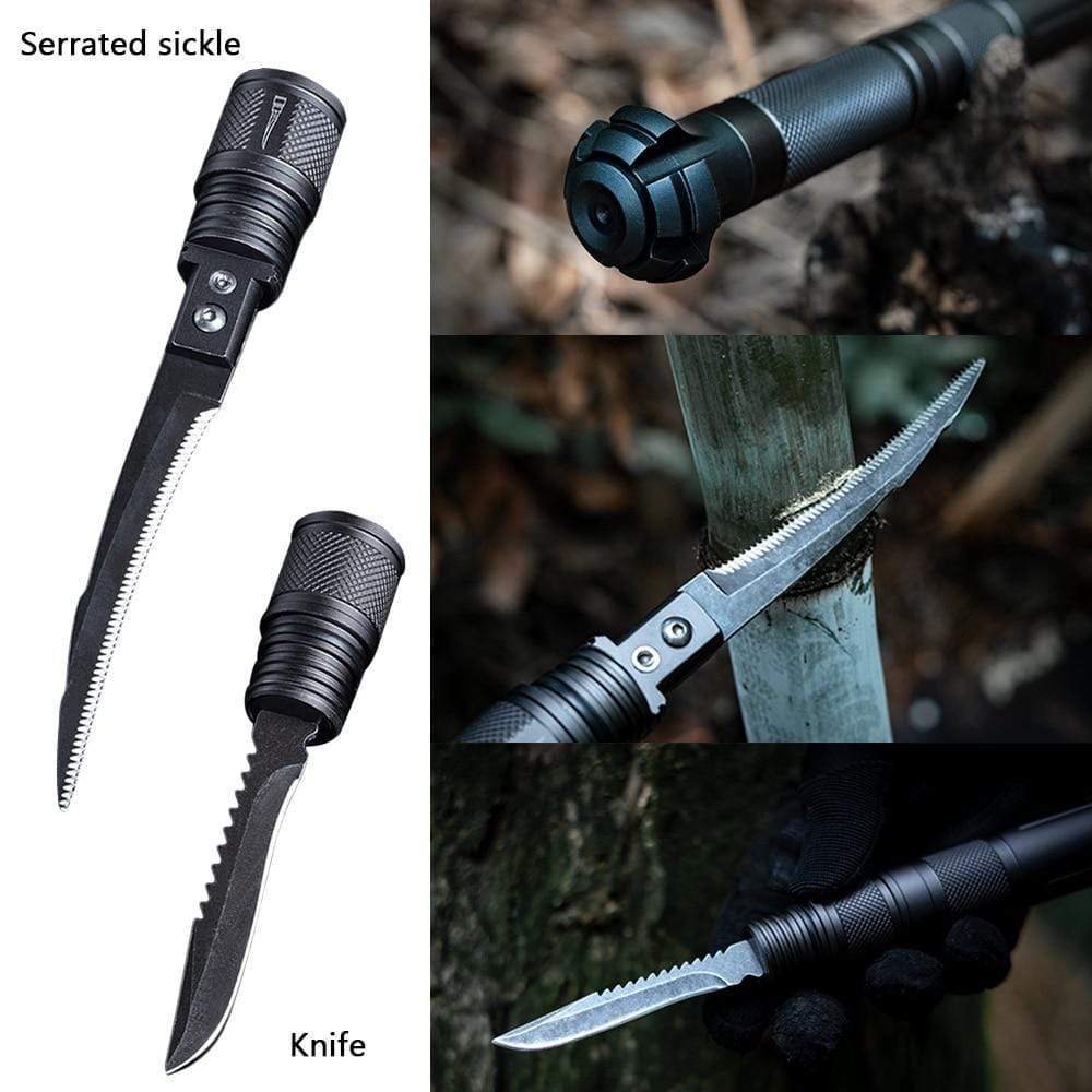 Collapsible Trekking Pole – Multifunctional Hiking & Outdoor Walking Staff - Damsona
