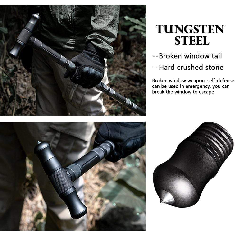 Collapsible Trekking Pole – Multifunctional Hiking & Outdoor Walking Staff - Damsona