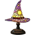 Creative Stained Glass Witch Hat Lamp — View 2