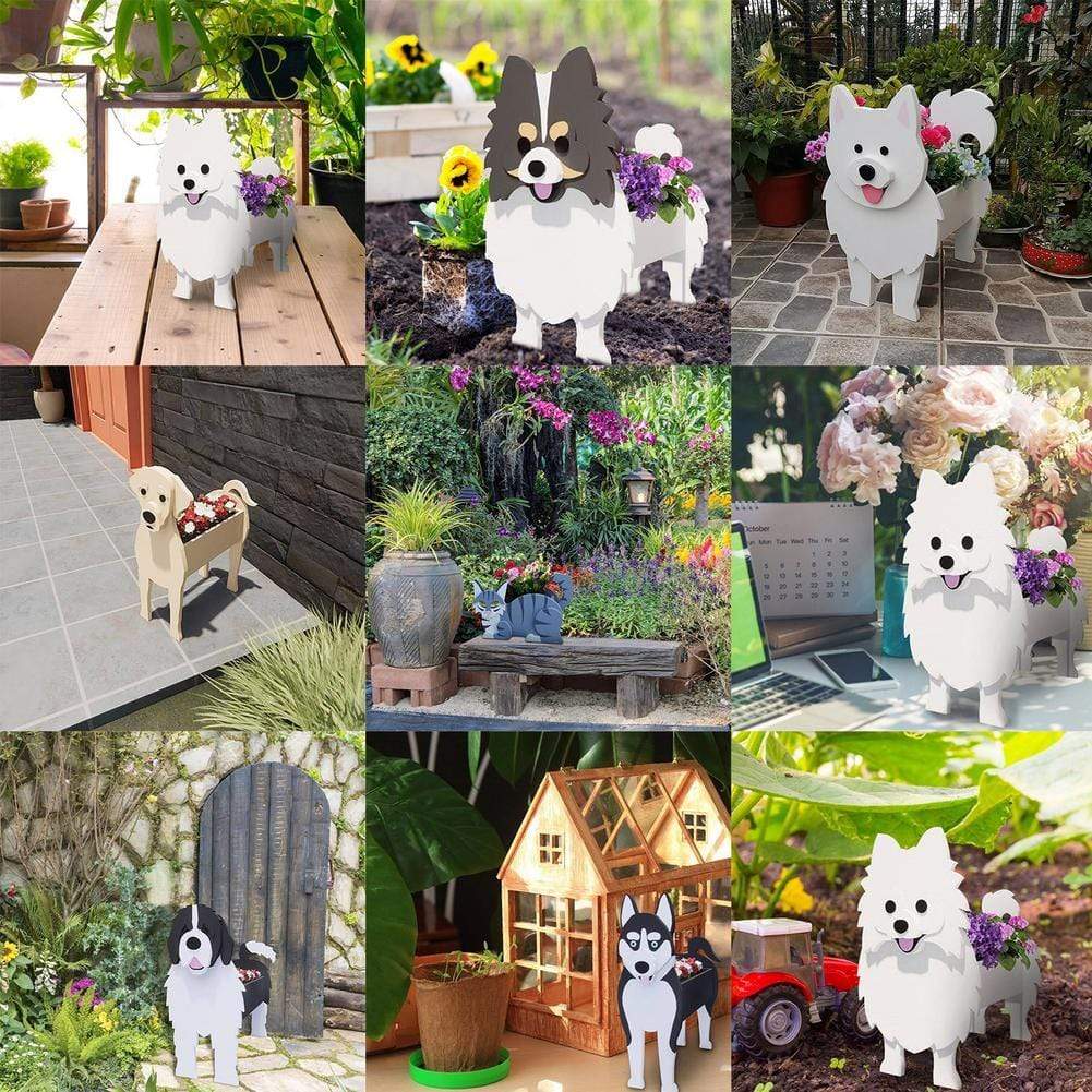 Cute Dog-Shaped Flower Pot - Best Handmade Planter for Home & Garden Decor - Damsona