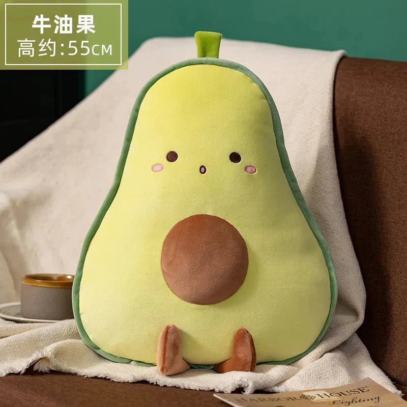 Cute Fruit & Veggie Kawai Plush Pillow – Soft & Adorable Stuffed Toy! - Damsona