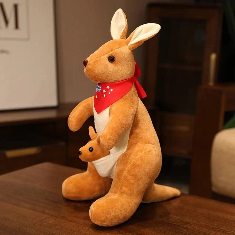 Cute Mother and Child Kangaroo Plush Toys: Kawaii Big Size Kangaroo Plushie - Damsona