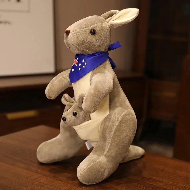 Cute Mother and Child Kangaroo Plush Toys: Kawaii Big Size Kangaroo Plushie - Damsona