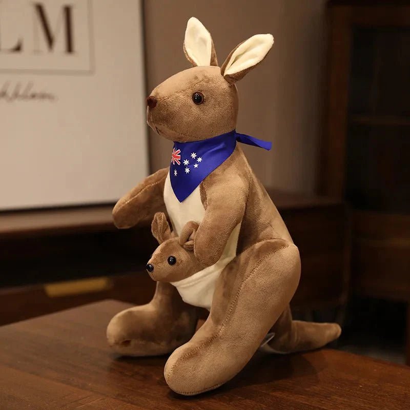 Cute Mother and Child Kangaroo Plush Toys: Kawaii Big Size Kangaroo Plushie - Damsona