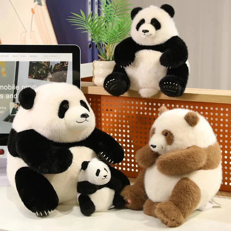 Cute Zoo Panda Plush Toy: 35cm Kawaii Stuffed Animal - Damsona