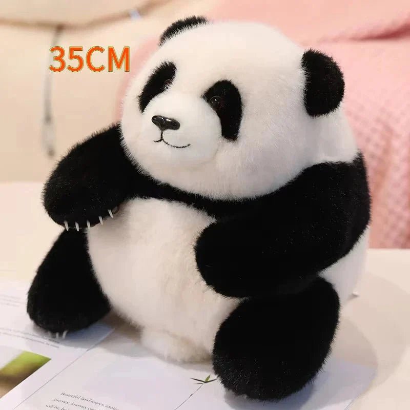Cute Zoo Panda Plush Toy: 35cm Kawaii Stuffed Animal - Damsona