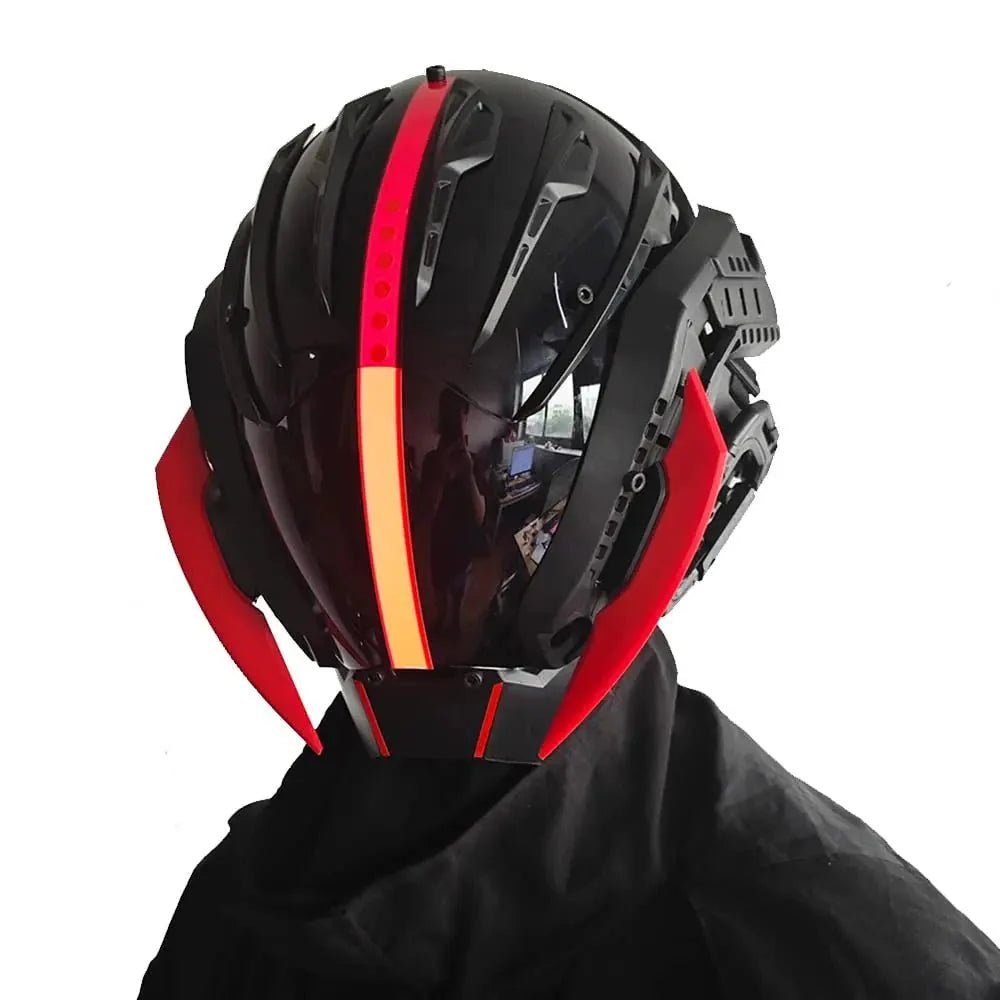 CyberPunk Mask for Men: Cosplay Samurai Mask for Halloween & Music Festivals - Damsona