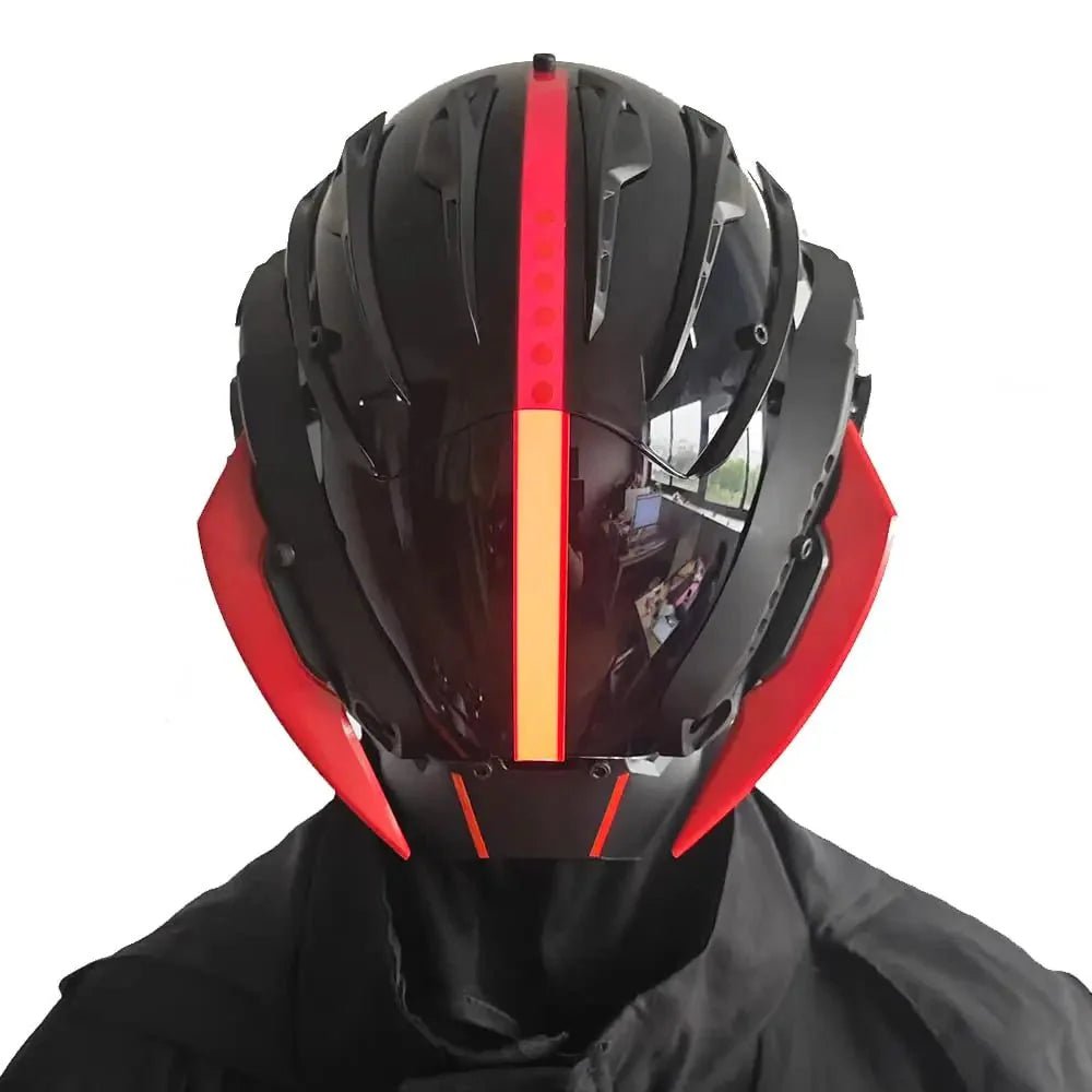 CyberPunk Mask for Men: Cosplay Samurai Mask for Halloween & Music Festivals - Damsona
