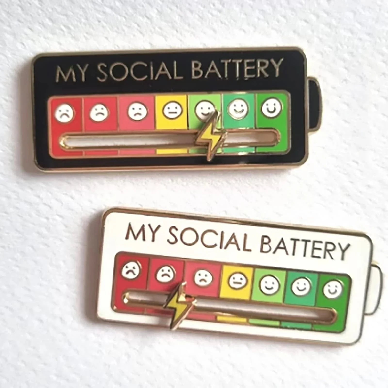 EmotionTrend Pins: Social Battery Mood Tracker — Gift Idea