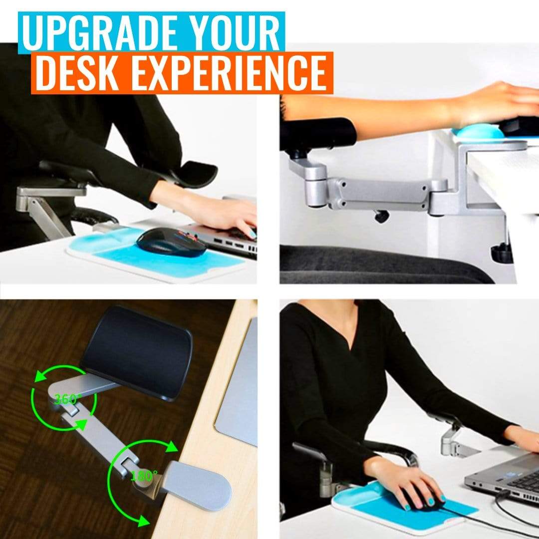 ErgoRest - Ergonomic Rotating Forearm Desk Support — Gift Idea