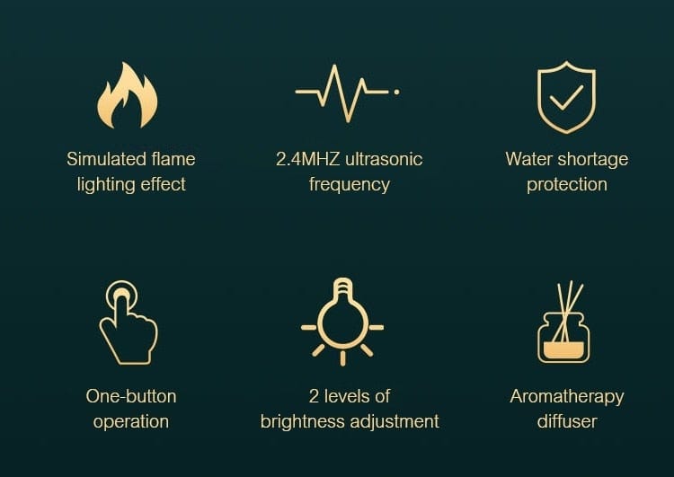 FlameScent - Flaming Effect Humidifier & Ultrasonic Cool Mist Aroma Diff... — View 7