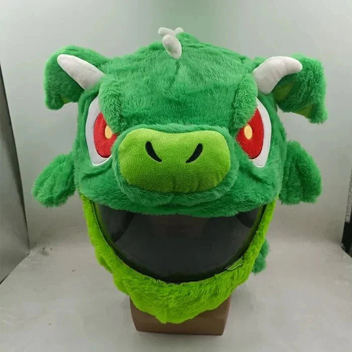 Fluffy Cartoon Motorcycle Helmet Cover Plush Set - Personalized Helmets Accessories - GiftWave.co