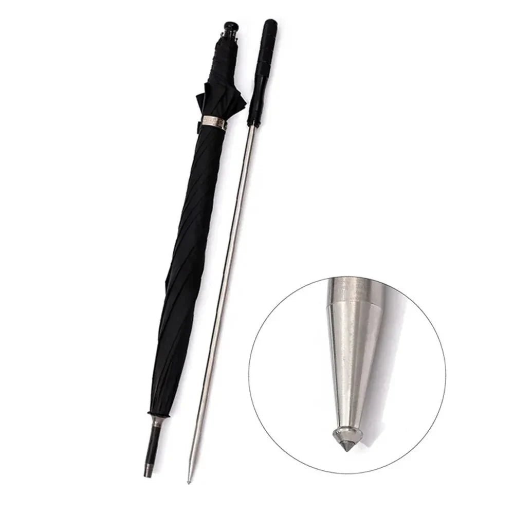 Foldable Trekking Pole & UV Protection Umbrella – Windproof Lightweight Outdoor Companion - Damsona