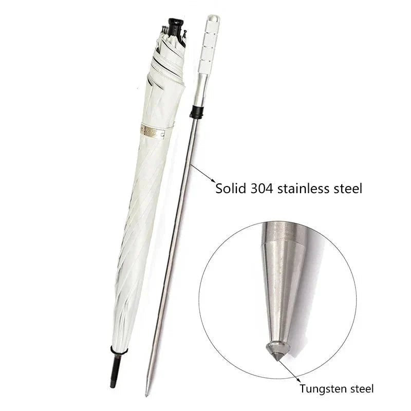 Foldable Trekking Pole & UV Protection Umbrella – Windproof Lightweight Outdoor Companion - Damsona
