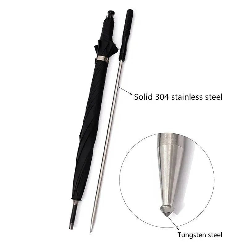 Foldable Trekking Pole & UV Protection Umbrella – Windproof Lightweight Outdoor Companion - Damsona