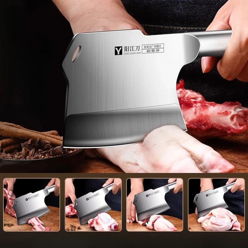 Forged Bone Cutting Knife - Premium Heavy-Duty Cleaver for Butchers - Damsona