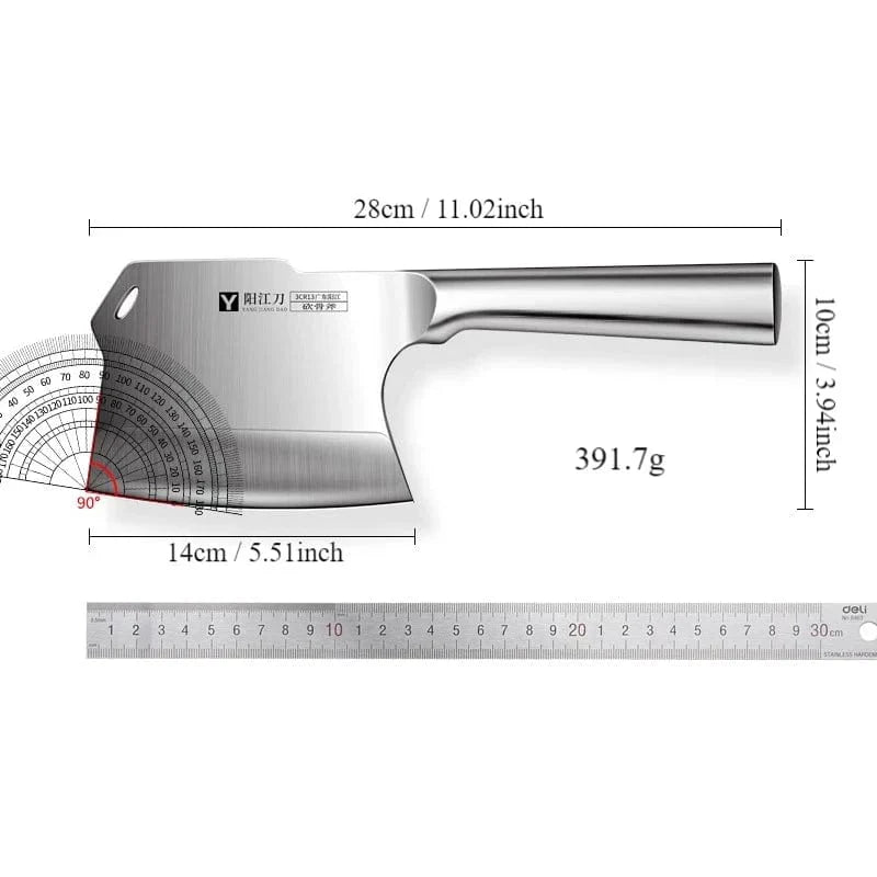 Forged Bone Cutting Knife - Premium Heavy-Duty Cleaver for Butchers — View 6
