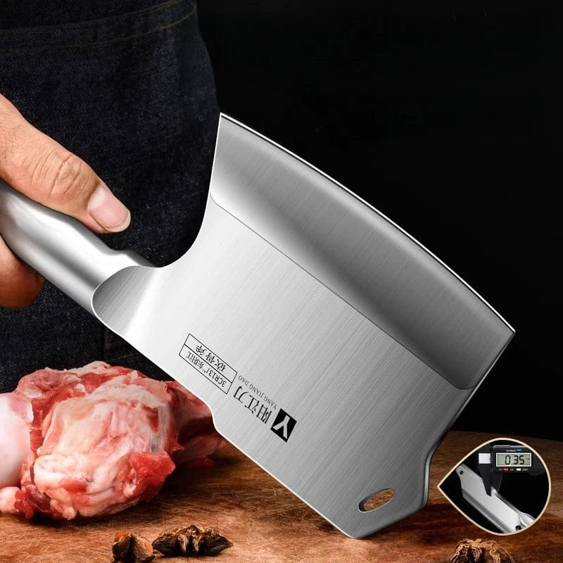 Forged Bone Cutting Knife - Premium Heavy-Duty Cleaver for Butchers — View 4