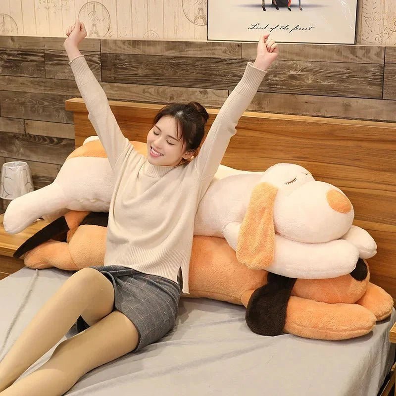 Giant Soft Dog Plush Pillow Doll – Long Sleep Companion & Stuffed Toy - Damsona