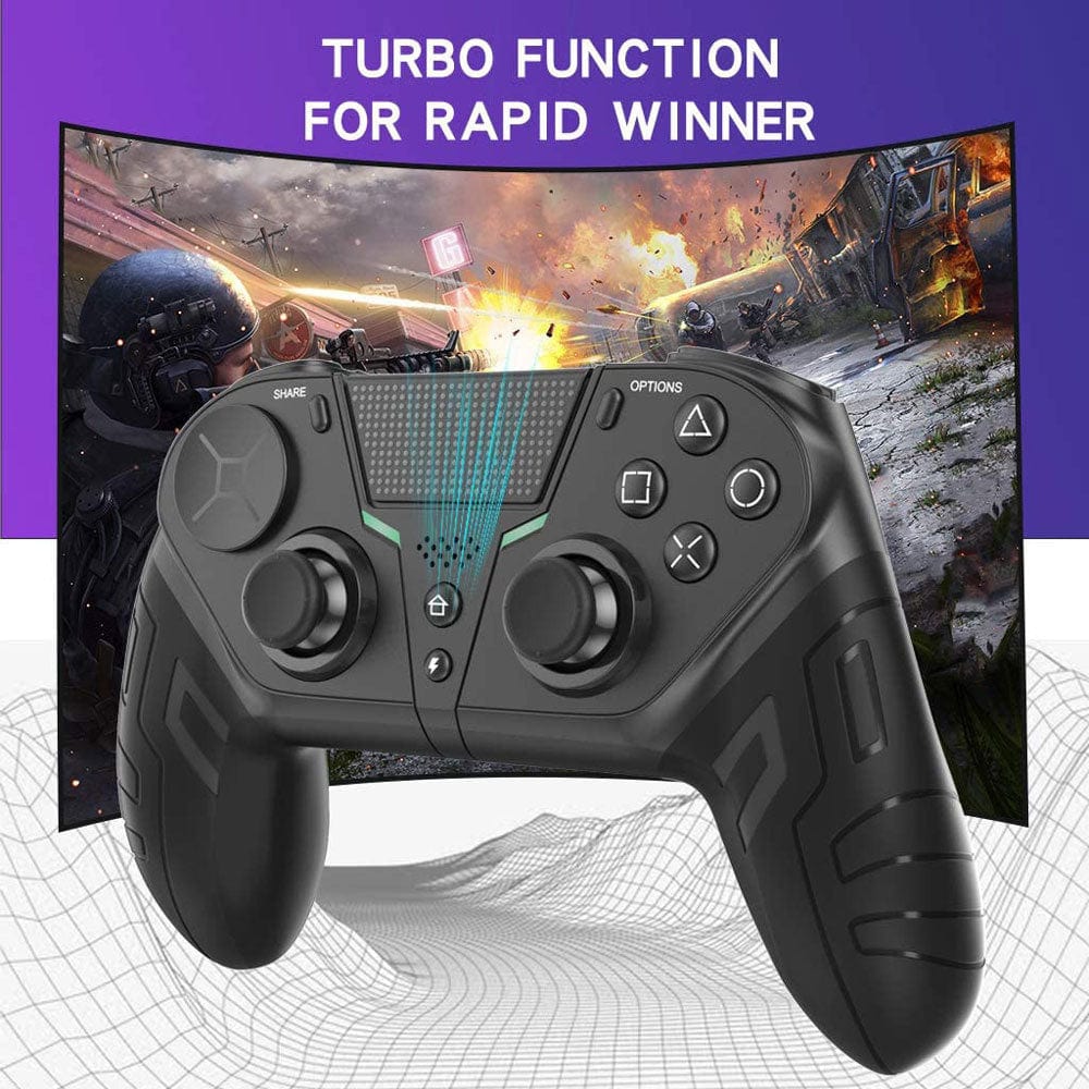 TurboGrip Wireless Gaming Controller Hall Effect Anti - Drift 4 Paddles PS4 PS5 PC Switch Android iOS - GiftWave.co