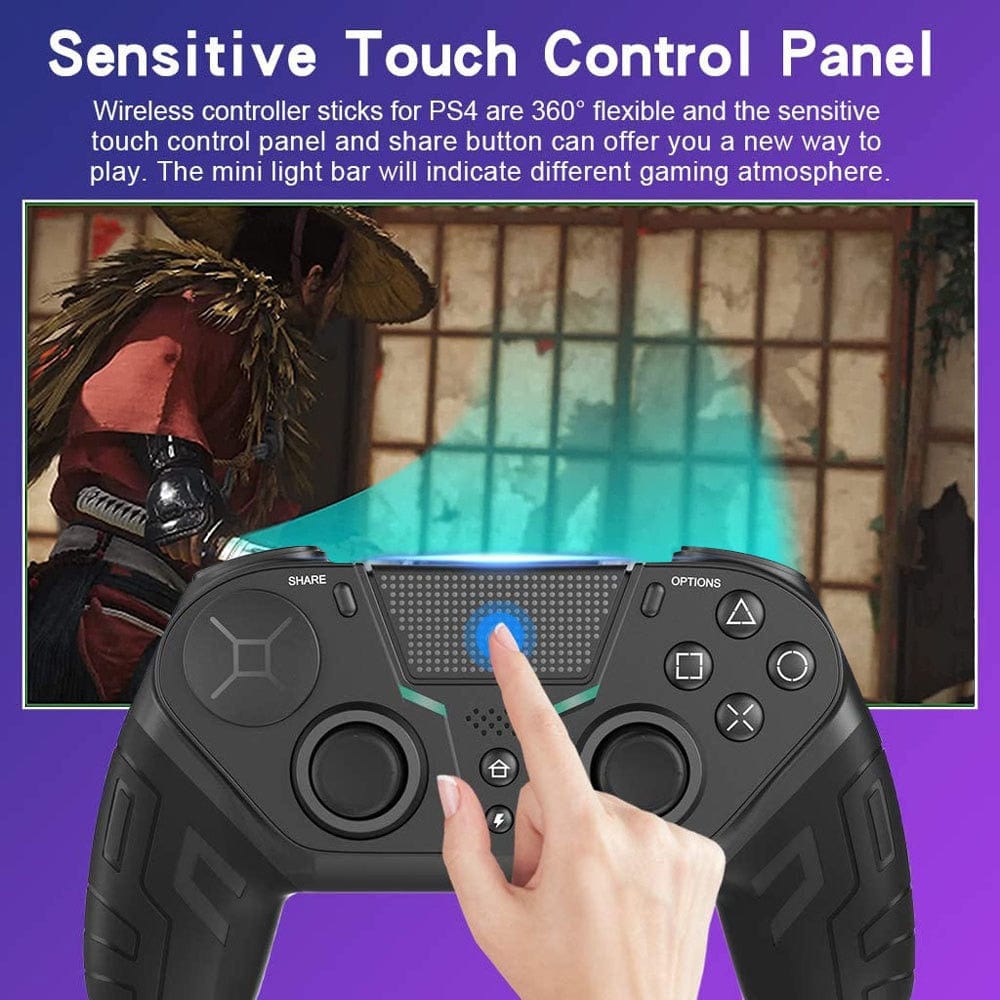 TurboGrip Wireless Gaming Controller Hall Effect Anti - Drift 4 Paddles PS4 PS5 PC Switch Android iOS - GiftWave.co