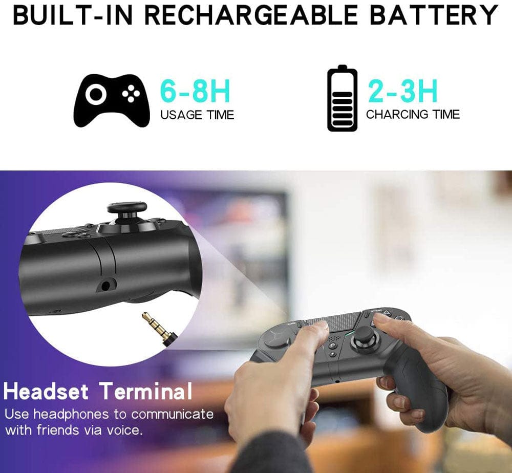 TurboGrip Wireless Gaming Controller Hall Effect Anti - Drift 4 Paddles PS4 PS5 PC Switch Android iOS - GiftWave.co