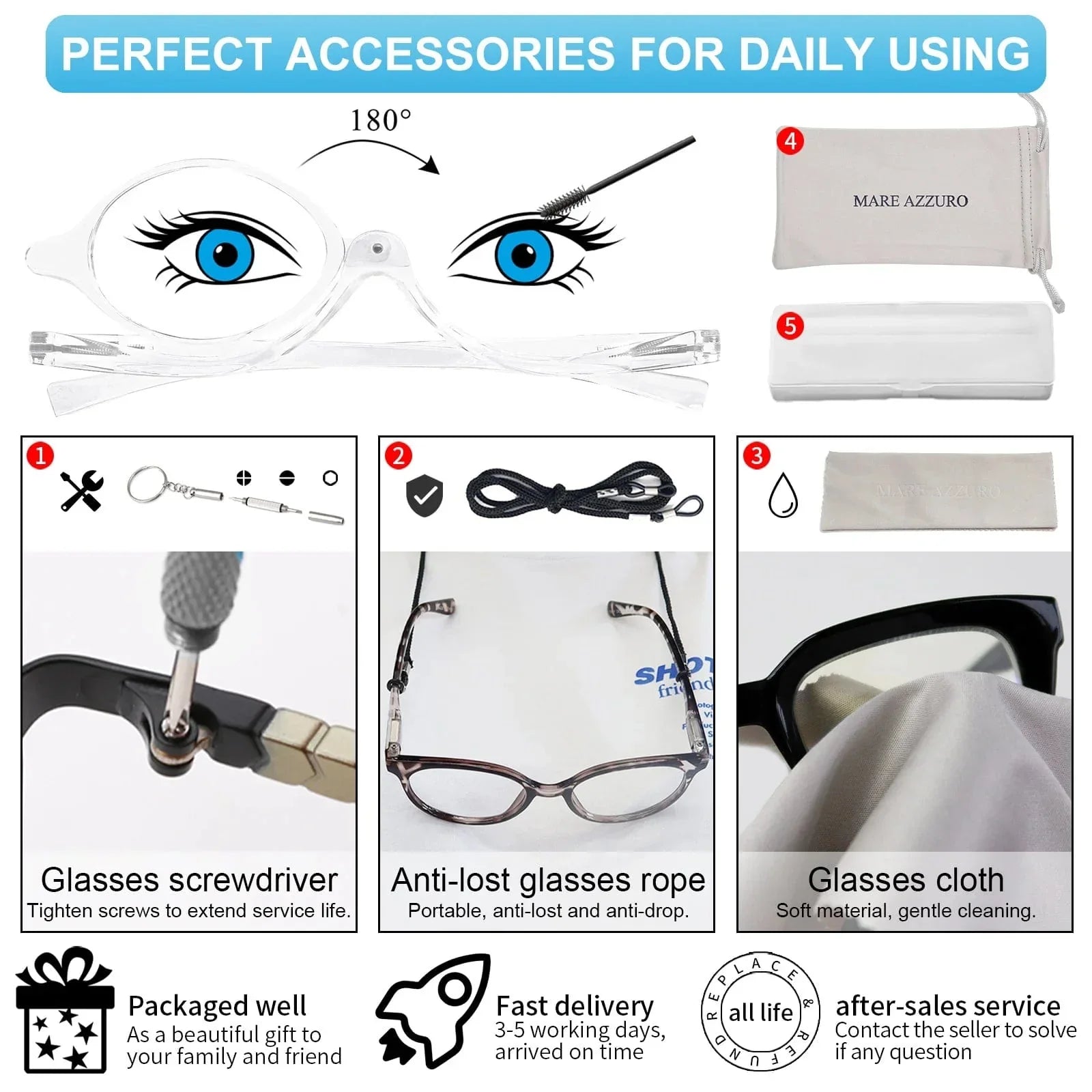 GlamReaders: Makeup Reading Glasses for Women — View 7