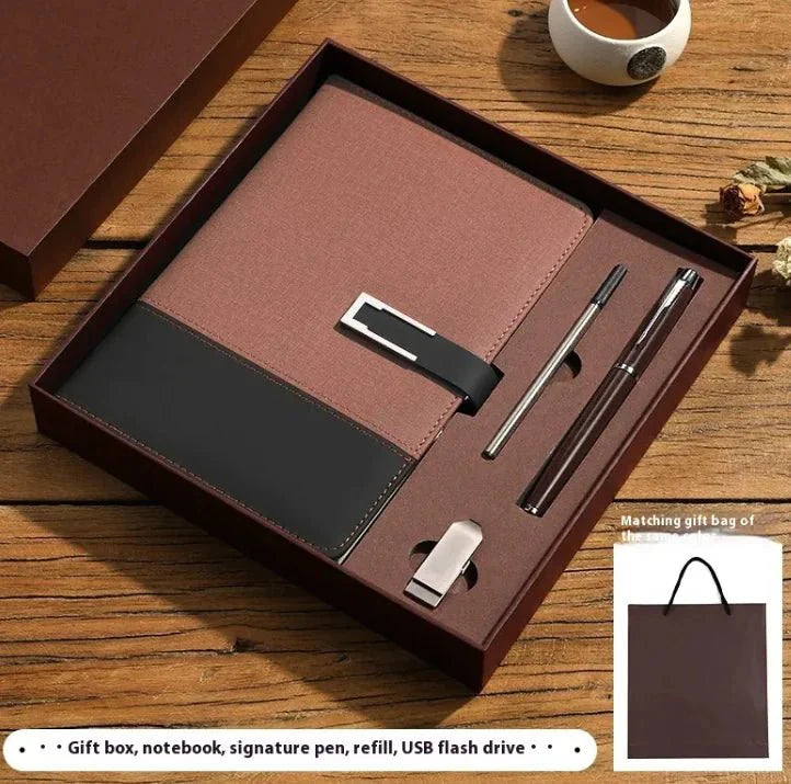 Business Thickening Notebook Soft Leather High-grade Gift Set — View 5
