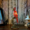 Handcrafted Colored Resin Bird Table Decor Lamp Stained Glass Effect Artistic Accent Light Home Gift - GiftWave.co