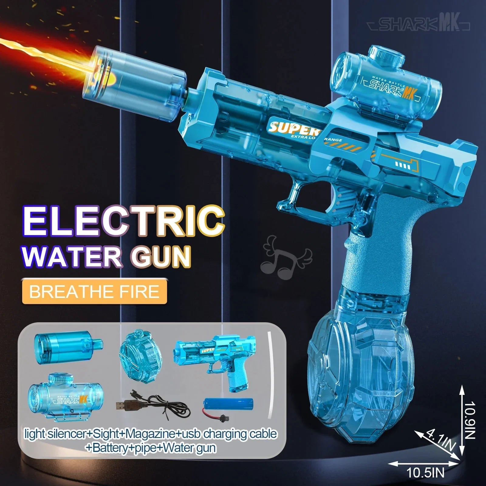 High - Pressure Electric Water Gun: Automatic Summer Fun Toy - GiftWave.co