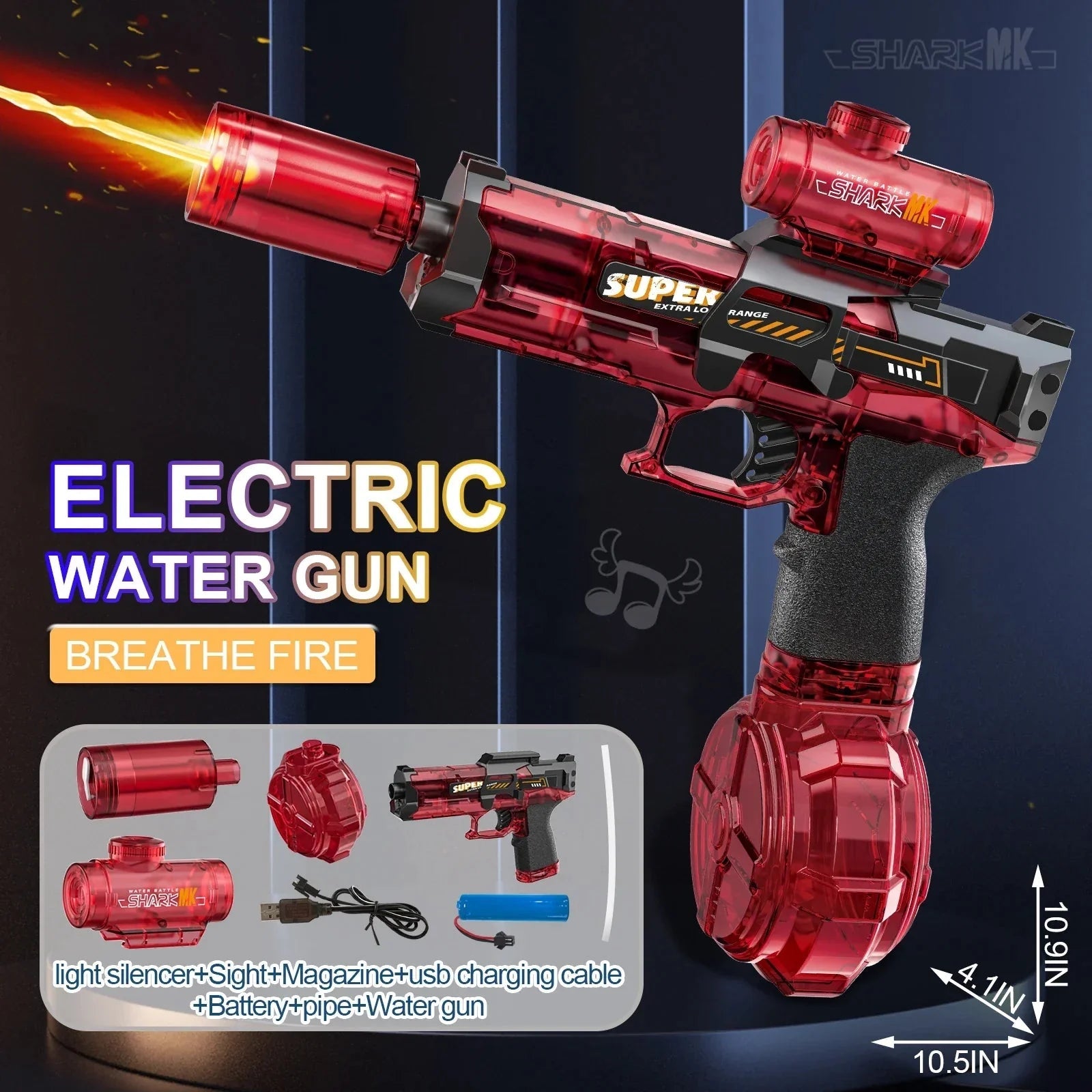 High-Pressure Electric Water Gun: Automatic Summer Fun Toy - Damsona