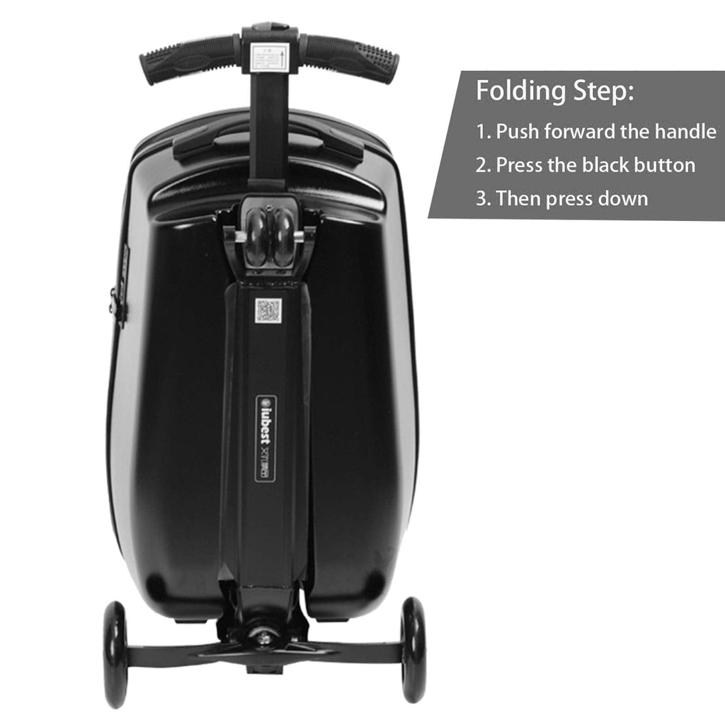 Kids Scooter Suitcase – Rolling Luggage with Built-in Skateboard, Childr... — View 7