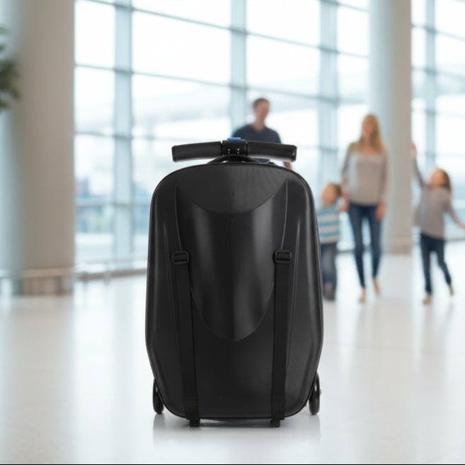 Kids Scooter Suitcase – Rolling Luggage with Built-in Skateboard, Childr... — View 9