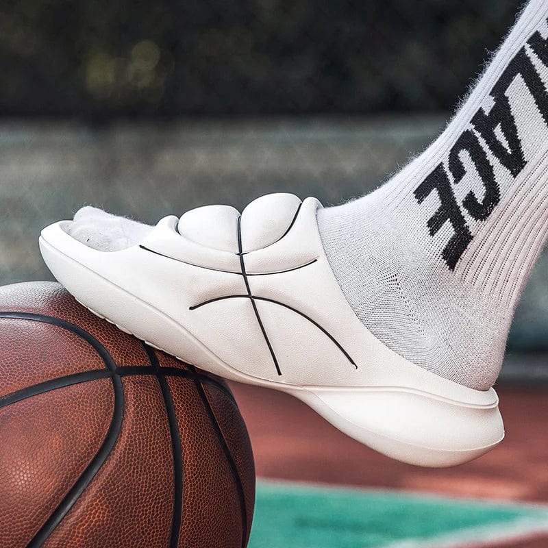Basketball EVA Slides for Men – Non-Slip Thick-Sole Cushioned Beach & In... — View 13