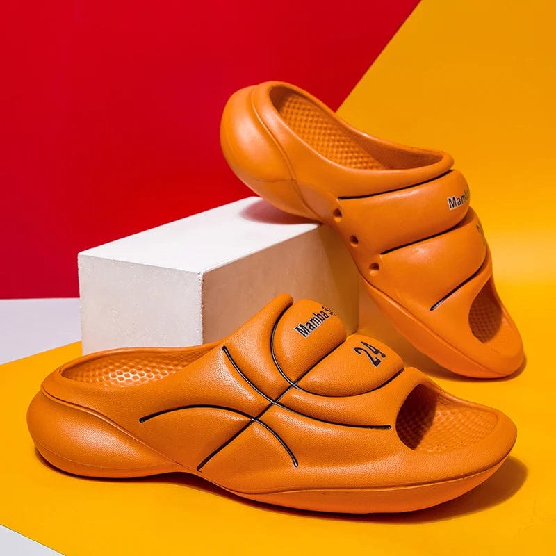 Basketball EVA Slides for Men – Non-Slip Thick-Sole Cushioned Beach & In... — View 11