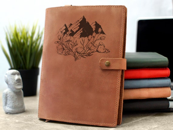 Leather notebook cover