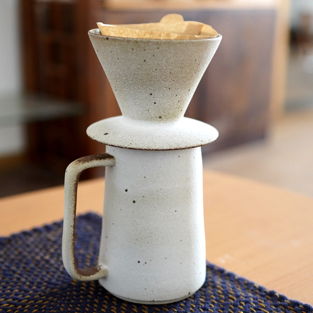 Ceramic coffee dripper and server set