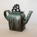 Glazed stoneware teapot