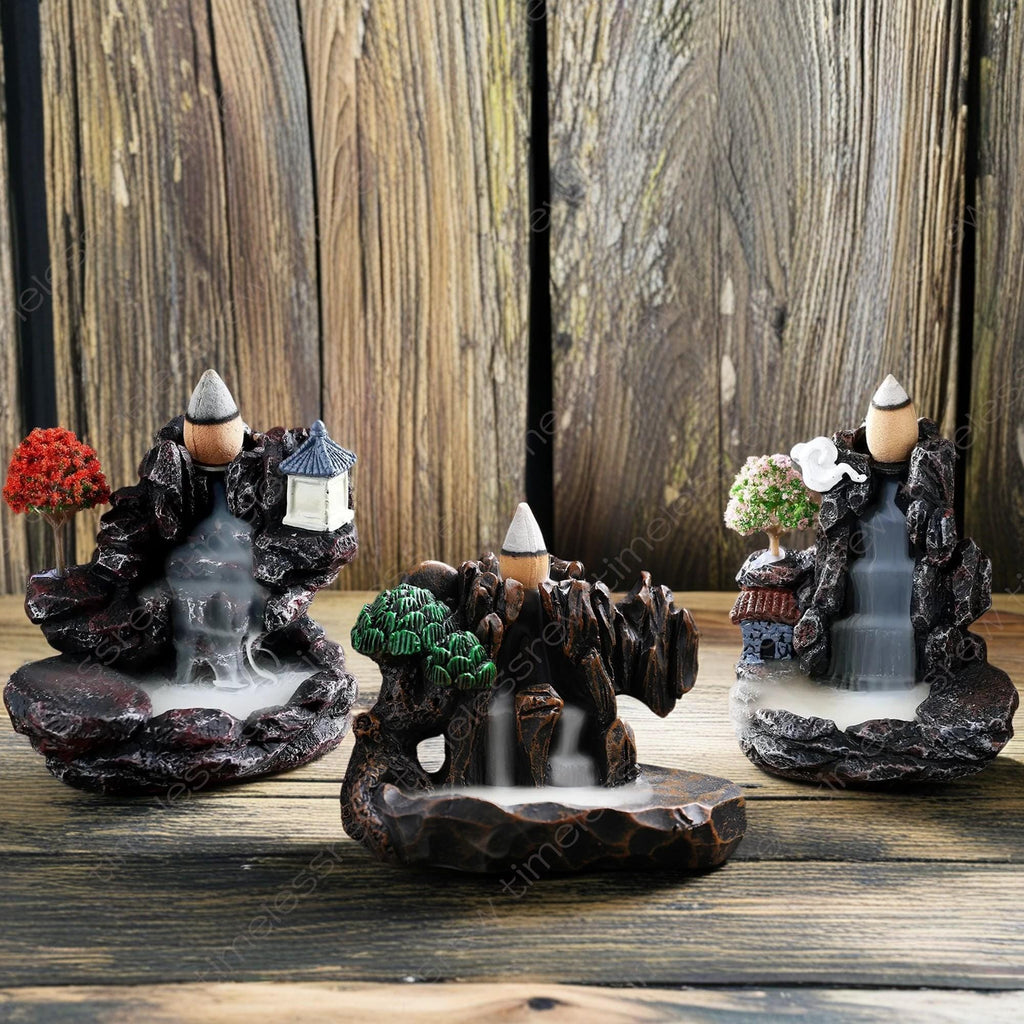 Mountain incense holder