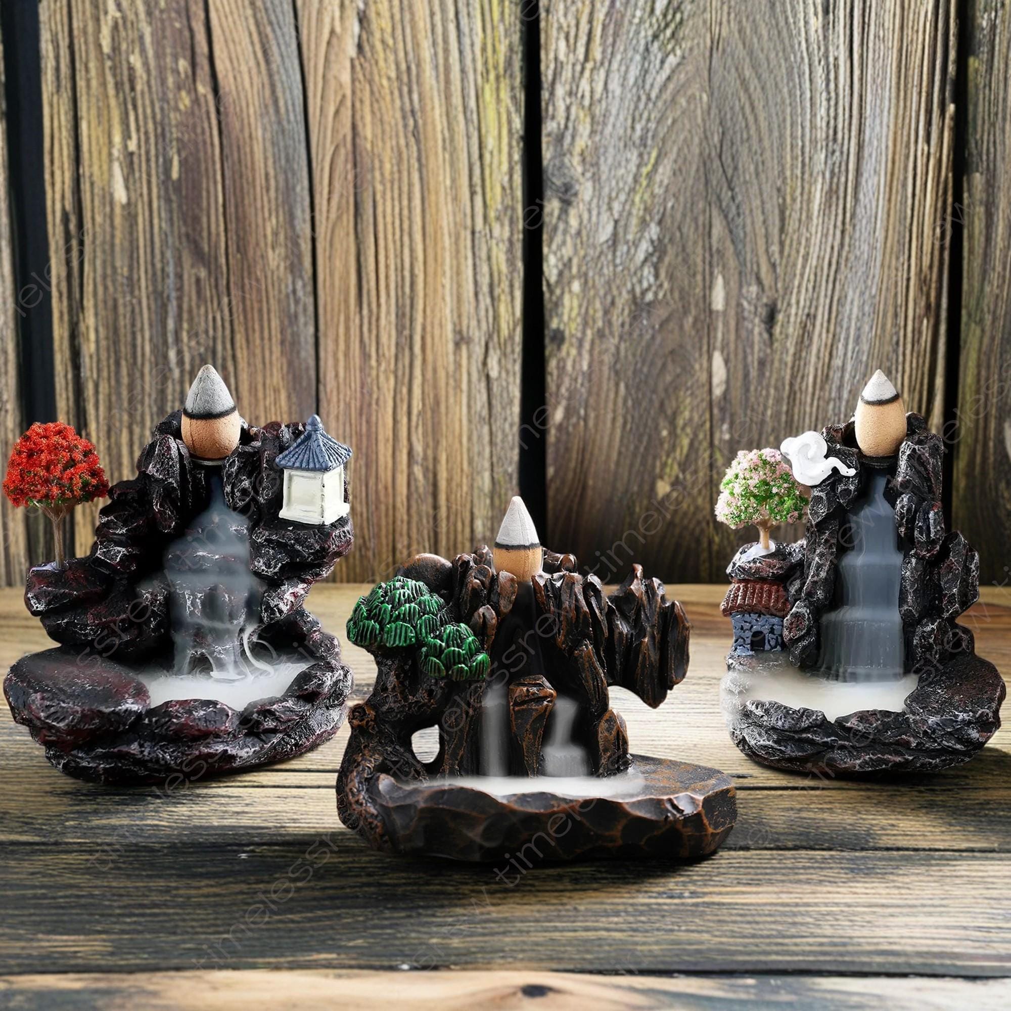 Mountain incense holder