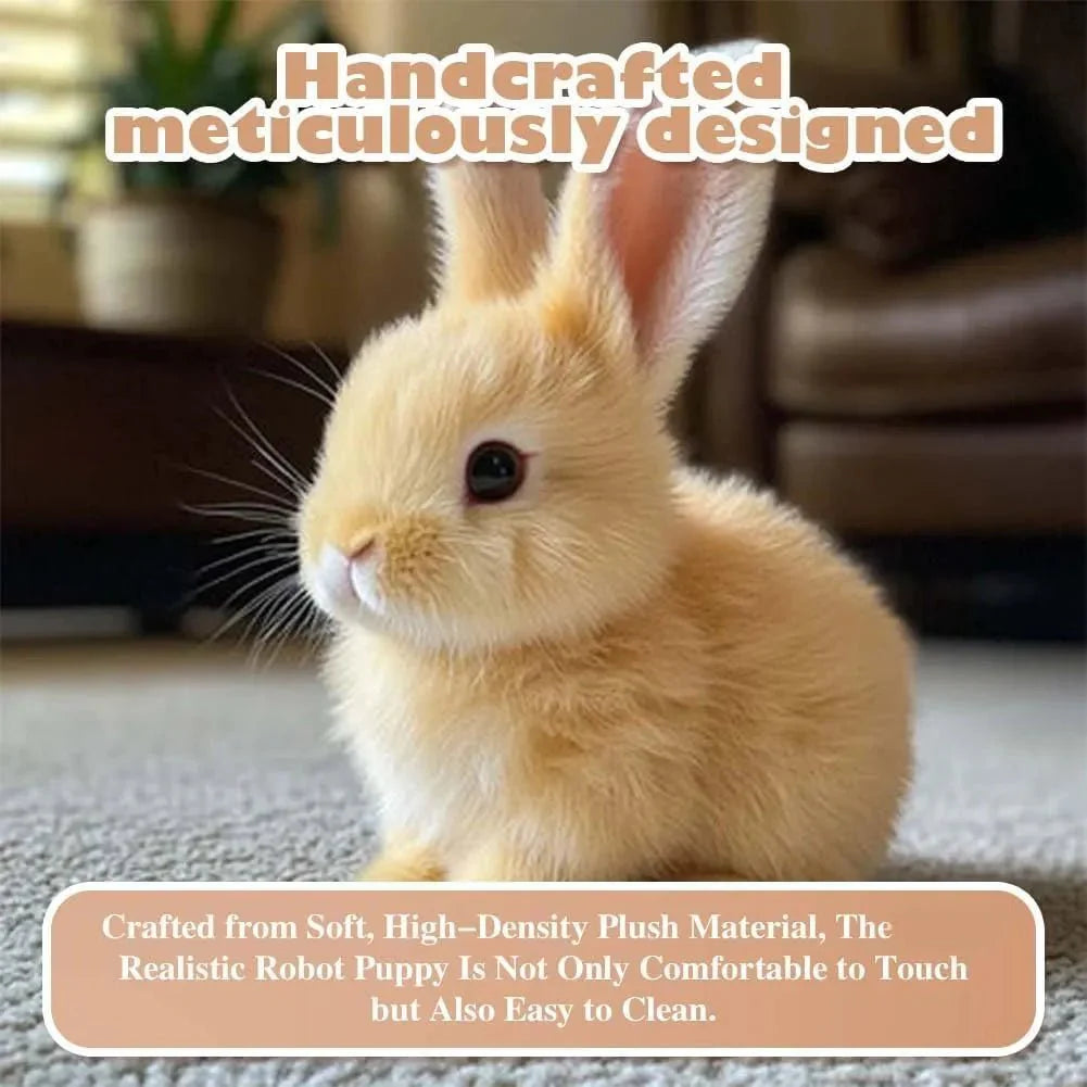 SnuggleHop Interactive Plush Bunny – Hops, Wiggles Ears, Touch - Activated, PP Cotton, Leash Included - GiftWave.co