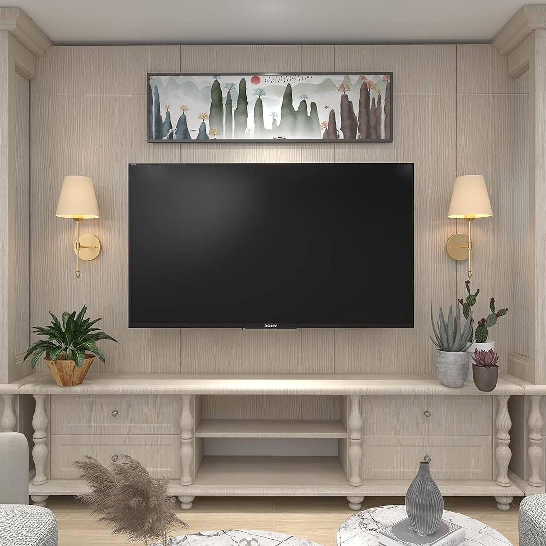Battery Operated Wall Sconces – Wireless LED Wall Lights, No Wiring Requ... — View 6