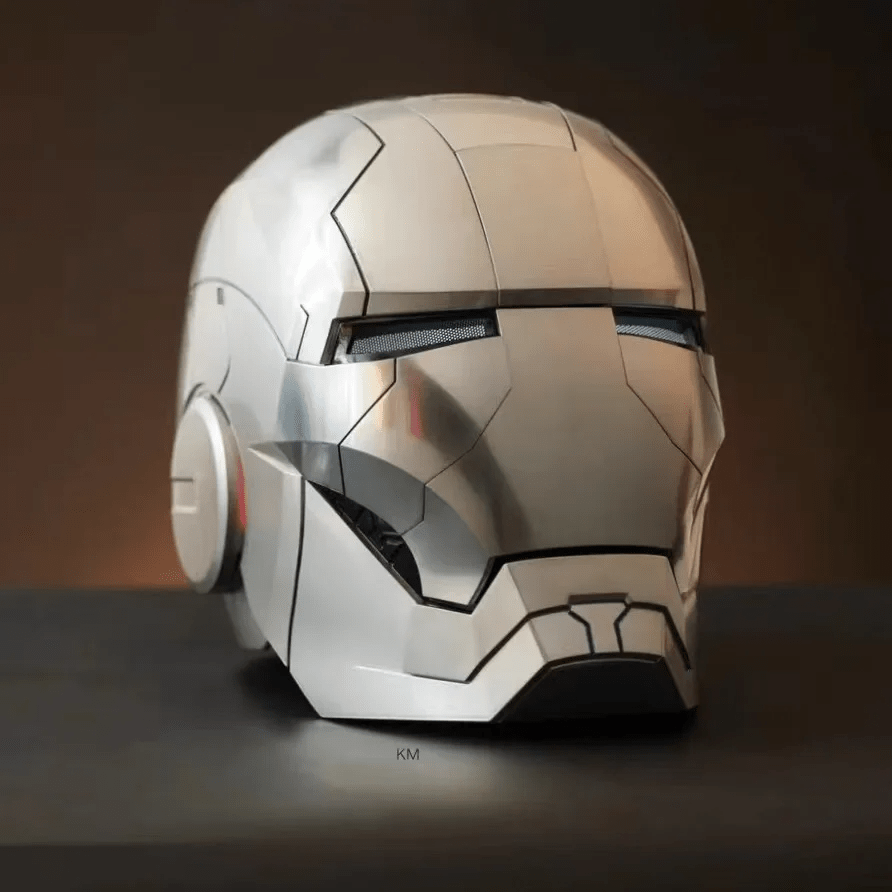 Iron Man MK5 MK50 Voice Control Cosplay Helmet 11 - Servo LED 1:1 Scale Wearable Prop Adults Silver Gold - GiftWave.co