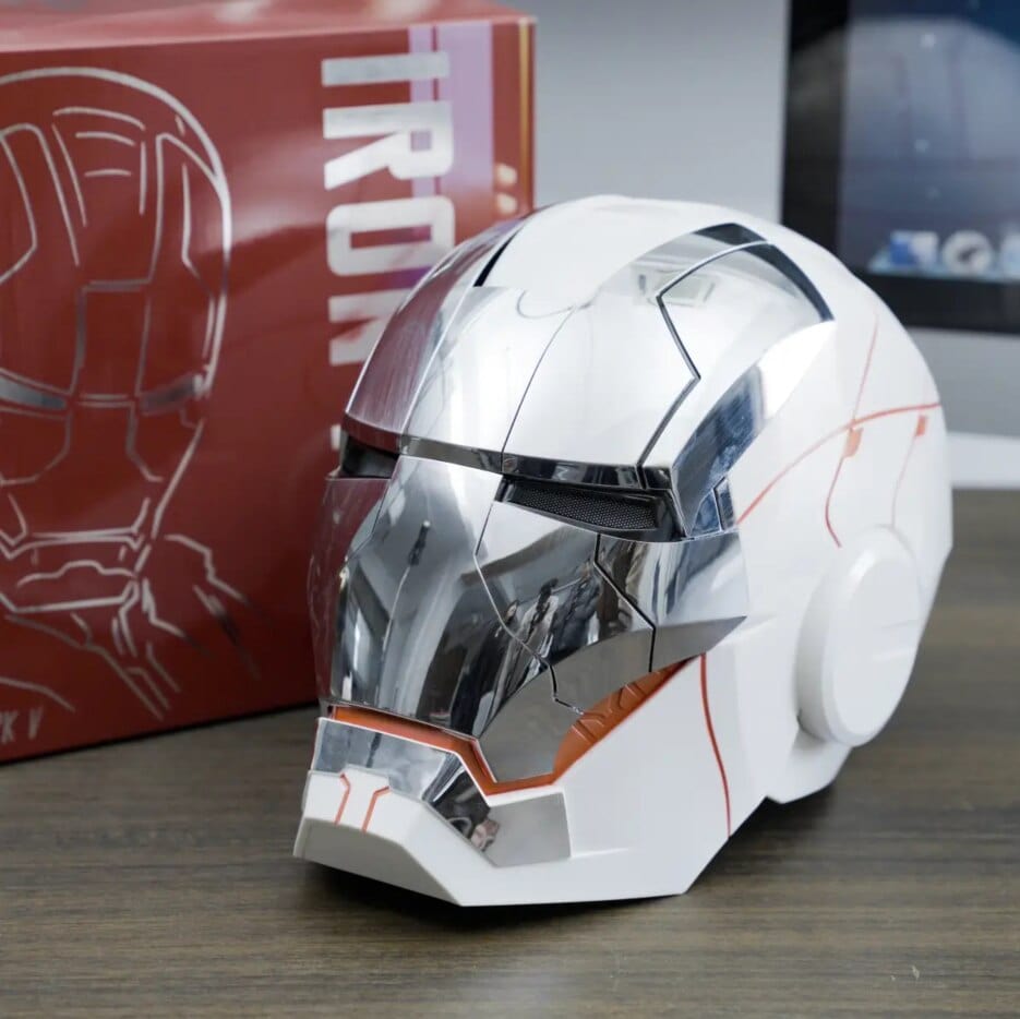 Iron Man MK5 MK50 Voice Control Cosplay Helmet 11 - Servo LED 1:1 Scale Wearable Prop Adults Silver Gold - GiftWave.co